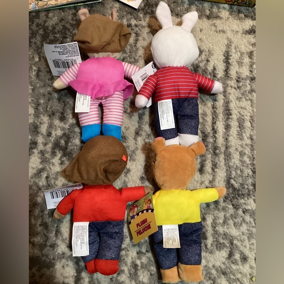 PBS Kids Arthur Character Plushies Set of 4 Dolls Plush Book Characters - Picture 2 of 2